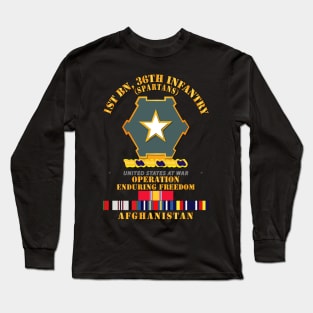 1st Bn 36th Infantry - OEF - Afghanistan w SVC Long Sleeve T-Shirt